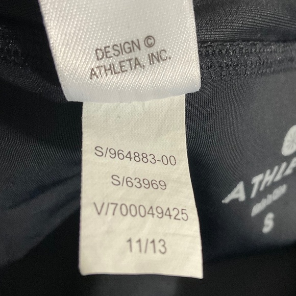 Athleta Black Ruched Waist Swim Skirt with Built-In Briefs Small Style #964883 - Picture 8 of 8